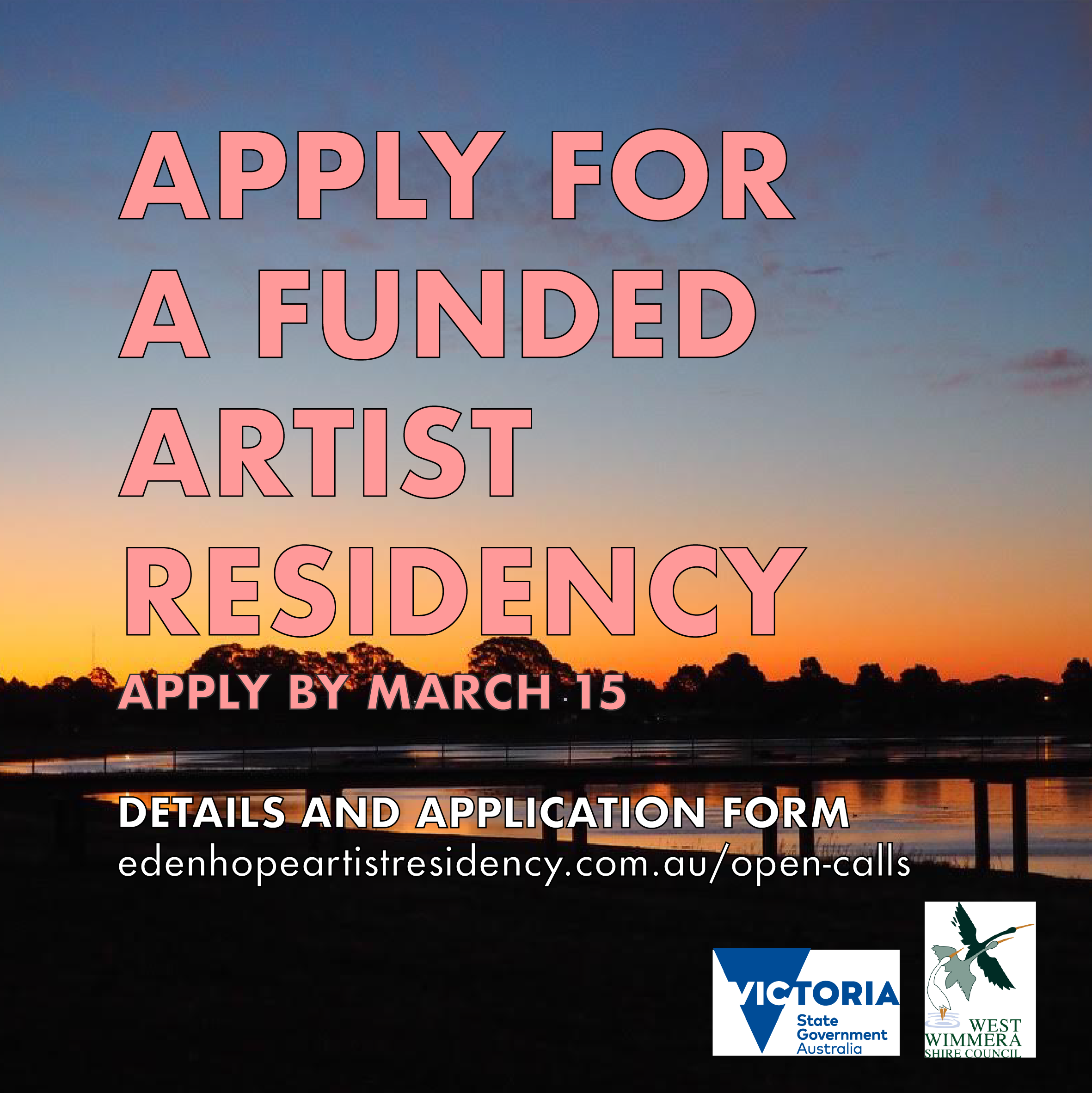 Funded Residencies for 2024 Edenhope Artist Residency